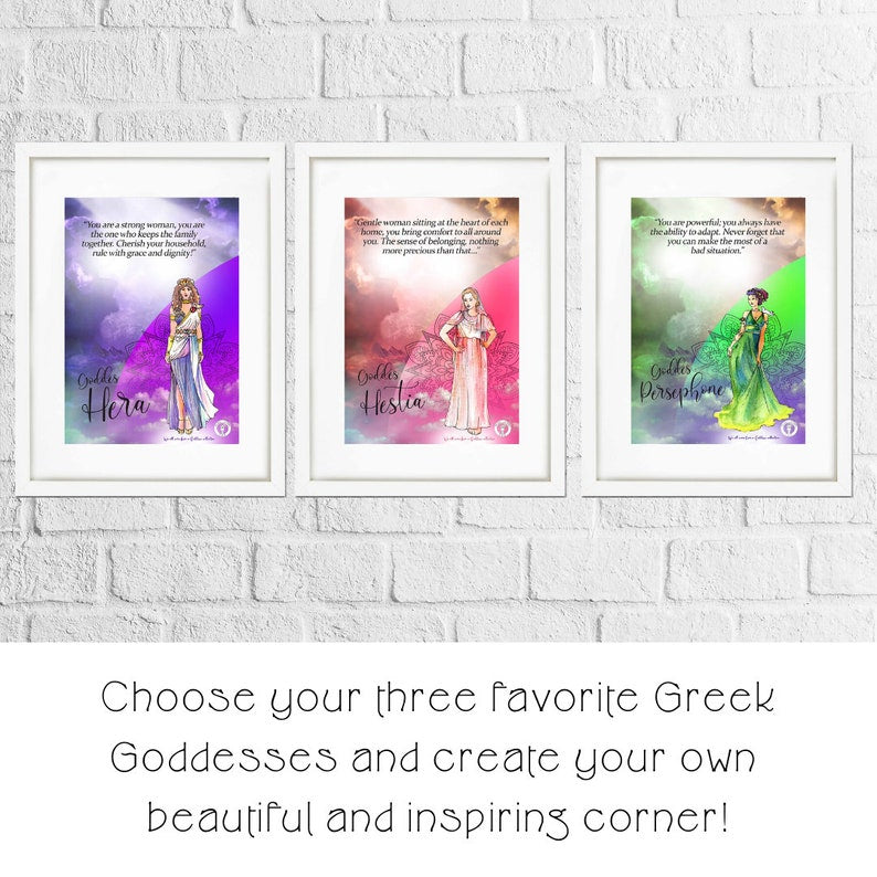 Goddess Athena art print/Goddess of Wisdom poster/ Greek Goddess Athena print/Goddess of Arts & Crafts /A5 print, bonus 4 cards