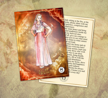 Greek Goddess prayer card/Greek Goddess invocation card/Hera,Hestia,Demeter/Greek Goddess invocation cards