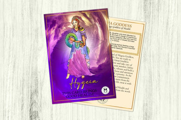 Hygeia card/Greek Goddess of Health/Wishing good health card/Good Health card/Perfect Good Health gift