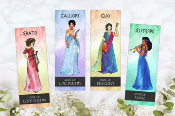 Nine Muses Bookmarks/Do you love Greek Mythology and the 9 beautiful Greek Muses?Get these 9 amazing Bookmarks now/digital download