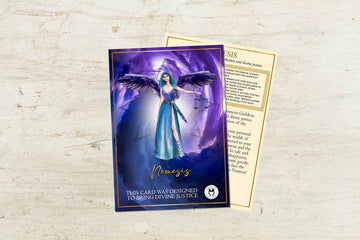 Nemesis card/Greek Goddess Nemesis card/Divine Justice card/Goddess of Divine Justice