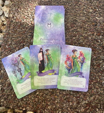 Goddess Persephone oracle cards/56 Goddess of the Underworld cards/Goddess tarot deck/ Discover your Persephone Power/Persephone tarot/