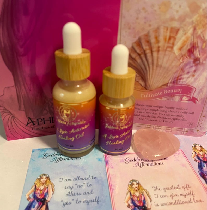 Goddess Aphrodite self-love activator healing oil/Aphrodite oil lotion to help you activate your inner Goddess of love and beauty